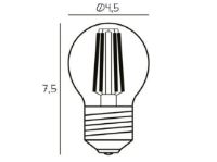 Bild von Design By Us Arbitrary Bulb Ø45 E27 3,5W LED Dimmbar Ø: 4,5 cm - Varm Hvid