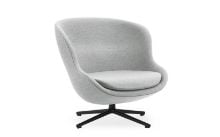 Bild von Normann Copenhagen Hyg Low Loungesessel SH: 40 cm – Partner/Sort Aluminium