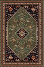 Bild von HC Rugs Napoleon Klassischer flauschiger Teppich 135 x 200 cm – 43064 Grün