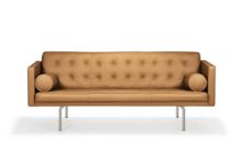 Bild von DUX Ritzy 3 Pers. Sofa L: 210 cm – Chrom/Naturkamel