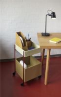 Bild von Hübsch Fresh Trolley H: 70 cm - Khaki/Burgundy 