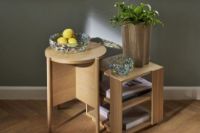 Bild von Hübsch Heritage Side Table Ø:45 cm - Natur