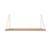 Bild von We Do Wood Loop Regal L: 72 cm – Eiche/Messing