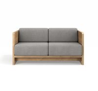 Bild von Brdr Krüger Karm 2-Personen-Sofa L: 148 cm – Eiche/Grau 0113