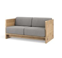 Bild von Brdr Krüger Karm 2-Personen-Sofa L: 148 cm – Eiche/Grau 0113