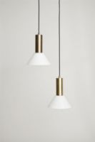 Bild von Hübsch Contrast Ceiling Light Ø: 25 cm - Brass 