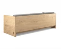 Bild von Brdr Krüger Karm 3-Personen-Sofa L: 210 cm – Eiche/Grau 0113