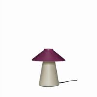 Bild von Hübsch Chipper Table Lamp H: 26 cm - Sand/Burgundy 