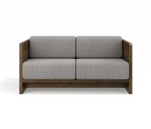 Bild von Brdr Krüger Karm 2-Personen-Sofa L: 148 cm – Räuchereiche/Grau 0113