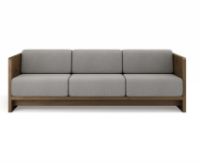 Bild von Brdr Krüger Karm 3-Personen-Sofa L: 210 cm – Räuchereiche/Grau 0113