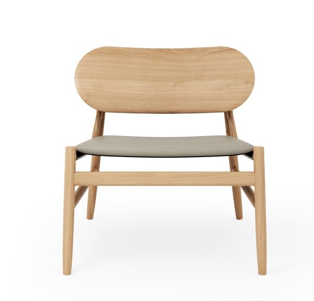 Bild von Brdr Krüger Ferdinand Lounge Chair SH: 41,5 cm – Eiche/Auster 30157