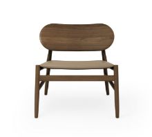 Bild von Brdr Krüger Ferdinand Lounge Chair SH: 41,5 cm – Räuchereiche/Mandel 30150