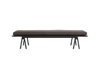 Bild von Woud Level Daybed L: 190 cm – Schwarz/Dunkelbraun