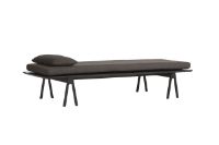 Bild von Woud Level Daybed L: 190 cm – Schwarz/Dunkelbraun