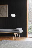 Bild von Woud Level Daybed L: 190 cm – Schwarz/Dunkelbraun