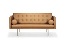 Bild von DUX Ritzy 2 Pers. Sofa L: 180 cm – Chrom/Naturkamel