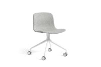 Bild von HAY AAC 15 About A Chair SH: 46 cm – Weiß pulverbeschichtetes Aluminium/Hallingdal 116