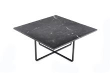 Bild von OX Denmarq NINETY MEDIUM Tisch 80x80x35 cm - Schwarz pulverbeschichteter Stahl/Schwarzes Marquina