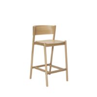 Bild von Hübsch Oblique Bar Stool H: 103 cm - Natural 