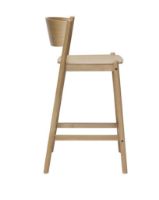 Bild von Hübsch Oblique Bar Stool H: 103 cm - Natural 