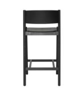 Bild von Hübsch Oblique Bar Stool H: 103 cm - Black 