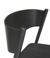 Bild von Hübsch Oblique Bar Stool H: 103 cm - Black 