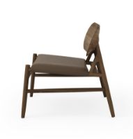 Bild von Brdr Krüger Ferdinand Lounge Chair SH: 41,5 cm – Räuchereiche/Zimt 30146