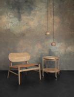 Bild von Brdr Krüger Ferdinand Lounge Chair SH: 41,5 cm – Räuchereiche/Zimt 30146