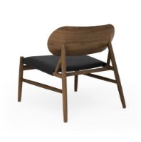 Bild von Brdr Krüger Ferdinand Lounge Chair SH: 41,5 cm – Räuchereiche/Schwarz 30314