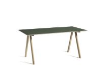 Bild von HAY CPH 10 Schreibtisch 160 x 80 x 74 cm – lackierte massive Eiche/grünes Linoleum