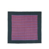 Bild von Hübsch Twist Bedspread Stripe 260x260 cm - Petrol/Multicolour 