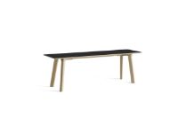 Bild von HAY CPH Deux 215 Bench 140 x 35 x 45 cm – unbehandeltes massives Buchenholz/Tintenschwarzes Laminat