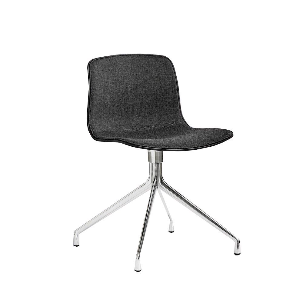 Bild von HAY AAC 10 About A Chair Vorderpolsterung SH: 46 cm – Poliertes Aluminium/Schwarz/Remix 173