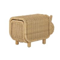 Bild von Bloomingville Mini-Sofahocker SH: 30 cm – Rattan