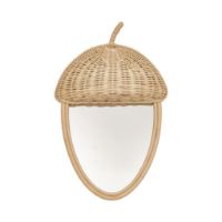 Bild von OYOY Acorn Rattan Wandspiegel L: 49 cm – Natur