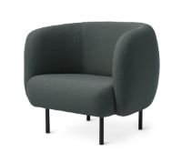 Bild von Warm Nordic Cape Lounge Chair SH: 42 cm – Petrol-Farbton