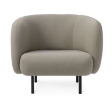 Bild von Warm Nordic Cape Lounge Chair SH: 42 cm – Taupe