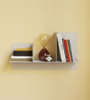 Bild von Hübsch Fold Shelf Double L: 60 cm - Grå/Jern