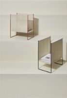 Bild von Hübsch String Magazinhalter H: 50 cm - Rot/Weiß