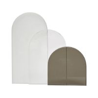 Bild von Hübsch Triple Arch Buchstütze L: 20 cm – Klar/Geräuchert