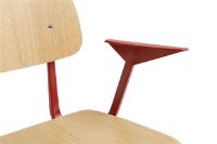 Bild von HAY Result Sessel SH: 46 cm – Tomatenpulverbeschichteter Stahl/Eichenfurnier