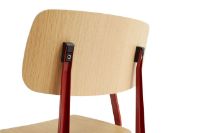 Bild von HAY Result Sessel SH: 46 cm – Tomatenpulverbeschichteter Stahl/Eichenfurnier