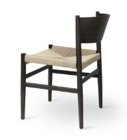 Bild von Mater Nestor Sidechair SH: 44 cm – Sitz aus Sirka-grauer Buche/natürlichem Papierkordel