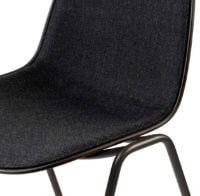 Bild von Mater Eternity Sidechair W Full Front Polsterung SH: 46 cm – Re-Wool Grey 198