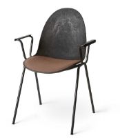Bild von Mater Eternity Sessel, gepolsterte Sitzfläche, SH: 46 cm – Re-Wool Rust 378