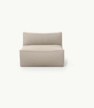 Bild von Ferm Living Catena Sofa Center L100 Wollboucle 108x108 cm - Natur