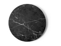 Bild von Audo Copenhagen Androgyne Tischplatte Ø: 42 cm – Nero Marquina Marmor