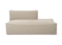 Bild von Ferm Living Catena Open End Right L301 Rich Linen 170x108 cm - Natur