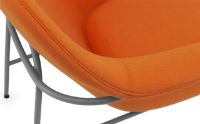 Bild von Normann Copenhagen Drape Lounge Chair Low Steel H: 85 cm – Remix 536