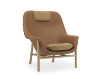 Bild von Normann Copenhagen Drape Lounge Chair High Oak H: 103 cm -
Ultra-Leder-Brandy / Ultra-Leder-Kamel